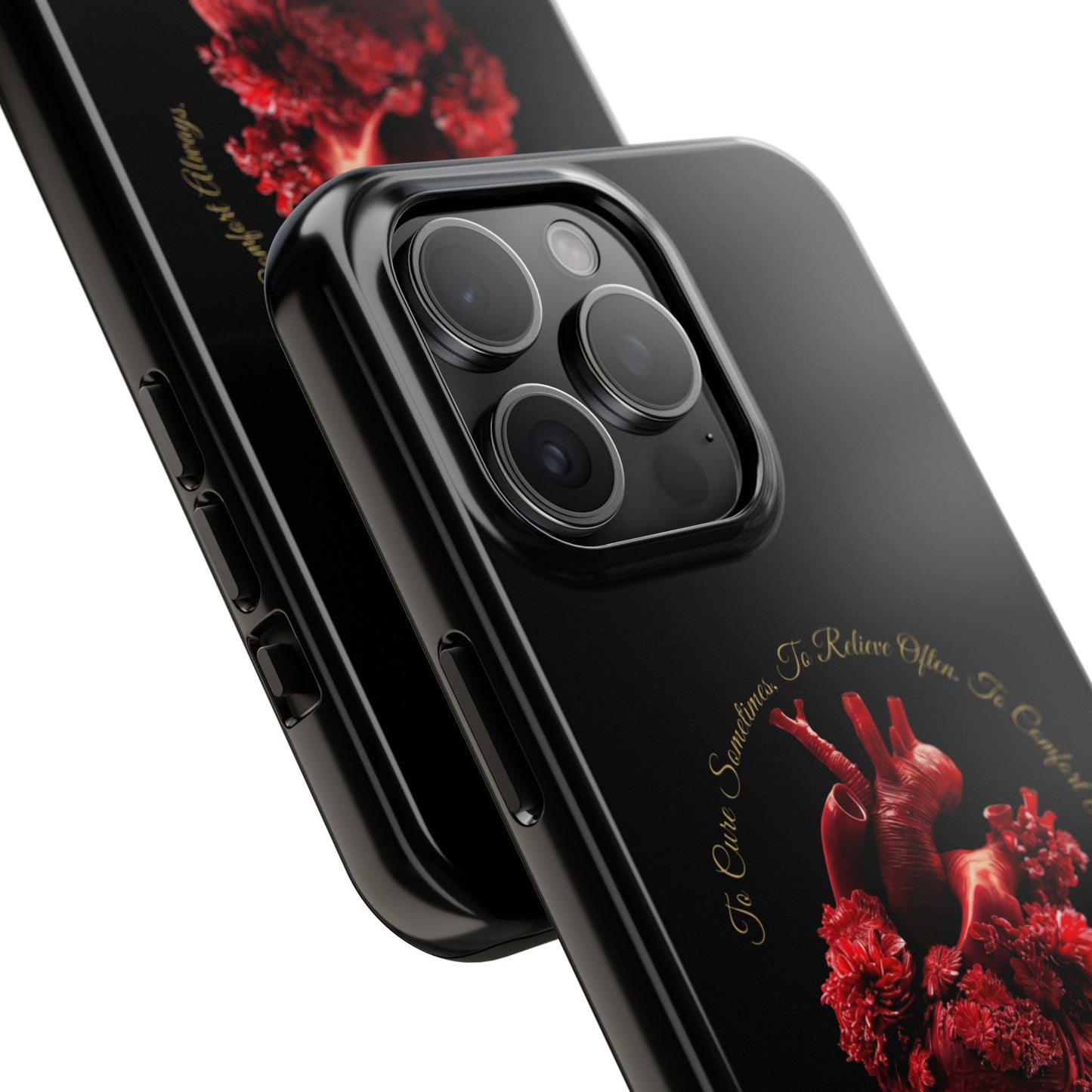 Anatomical Heart Phone Case — Medical Caduceus Dark Gothic Tough Case