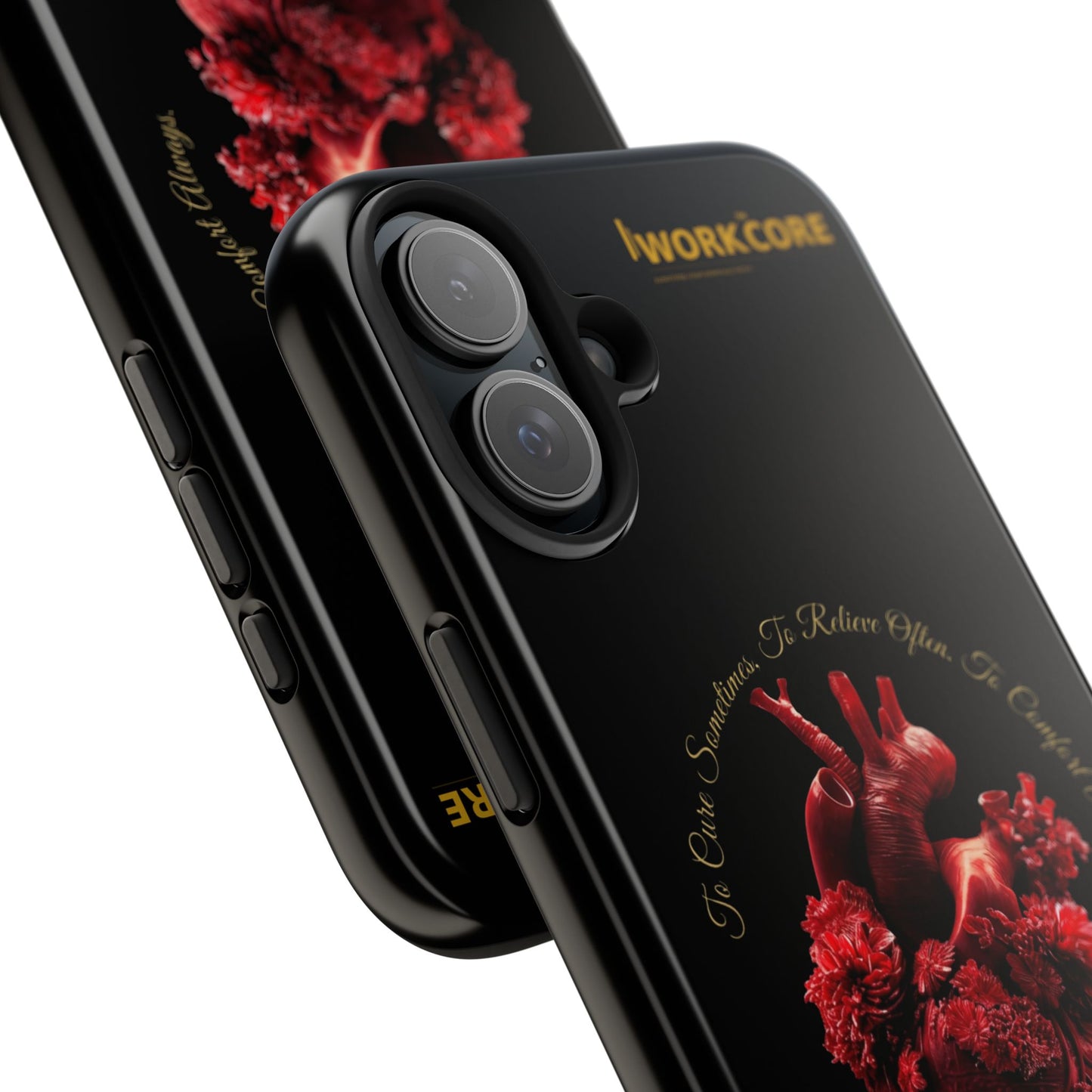 Anatomical Heart Phone Case — Medical Caduceus Dark Gothic Tough Case