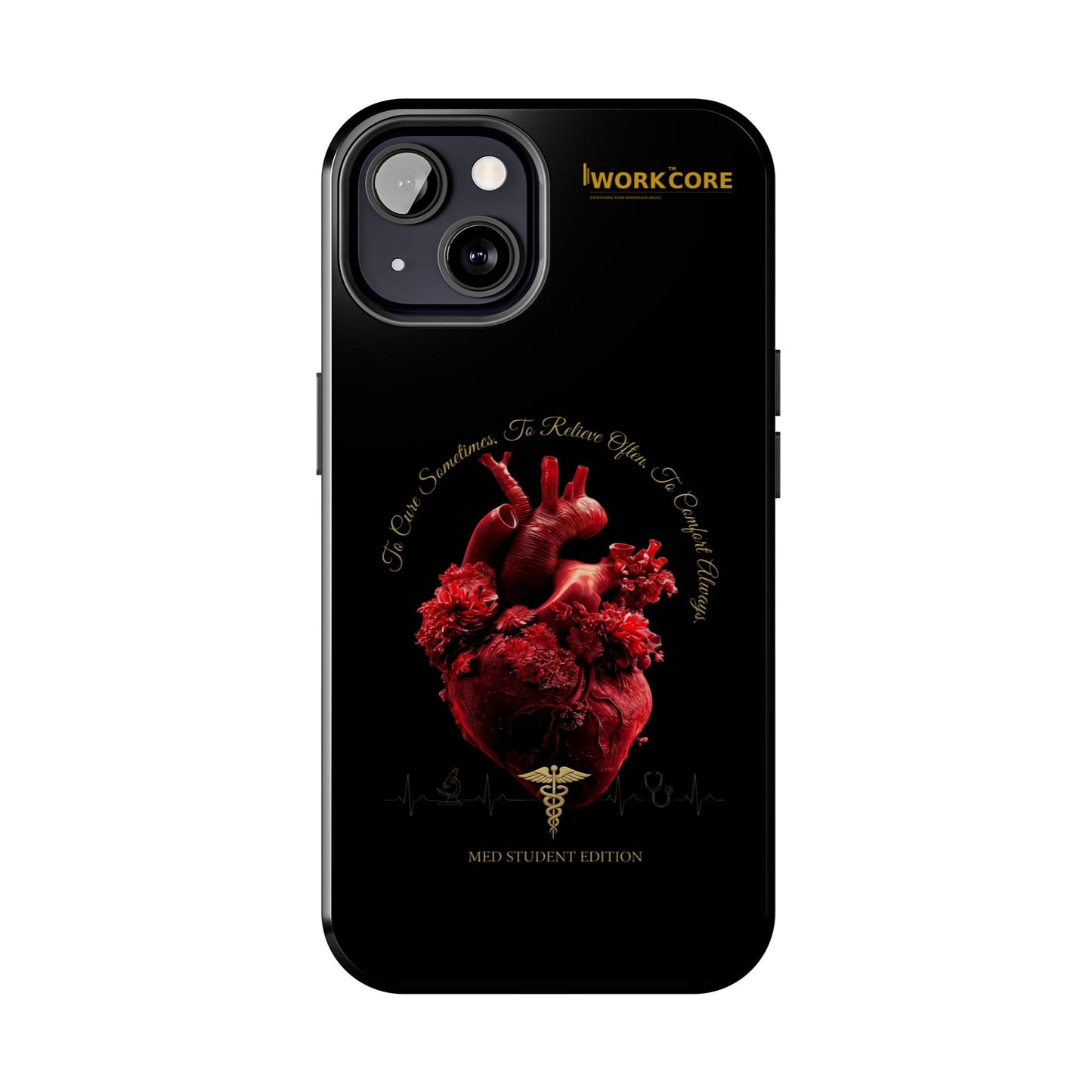 Anatomical Heart Phone Case — Medical Caduceus Dark Gothic Tough Case