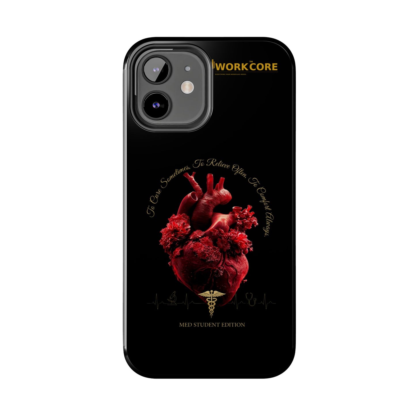 Anatomical Heart Phone Case — Medical Caduceus Dark Gothic Tough Case