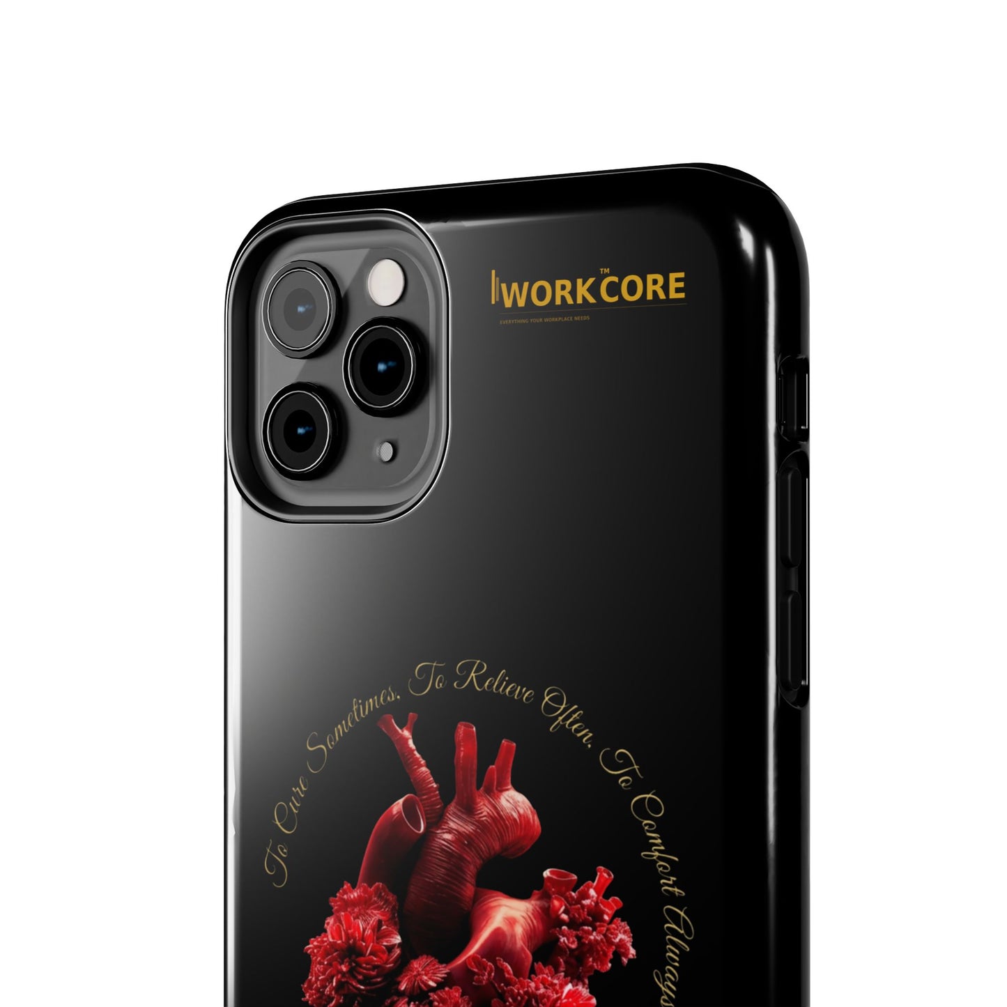 Anatomical Heart Phone Case — Medical Caduceus Dark Gothic Tough Case