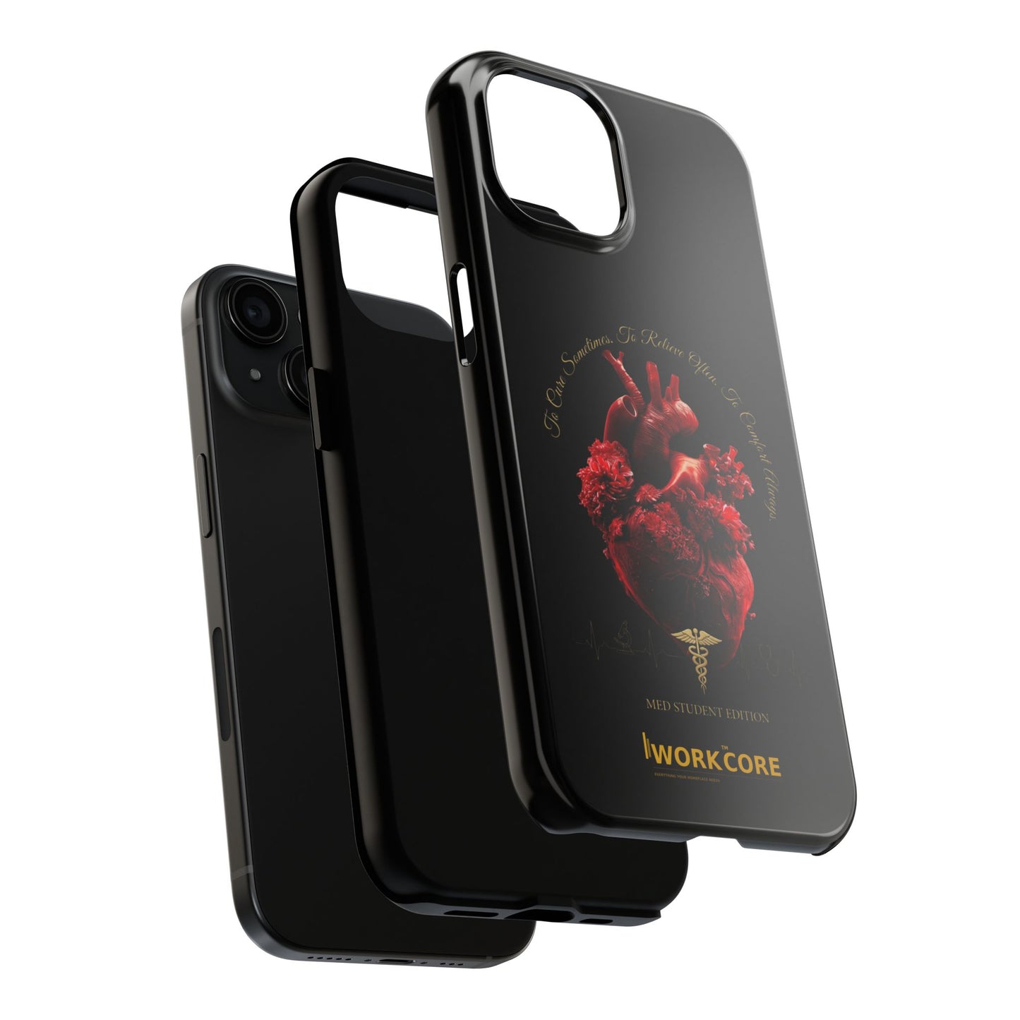 Anatomical Heart Phone Case — Medical Caduceus Dark Gothic Tough Case
