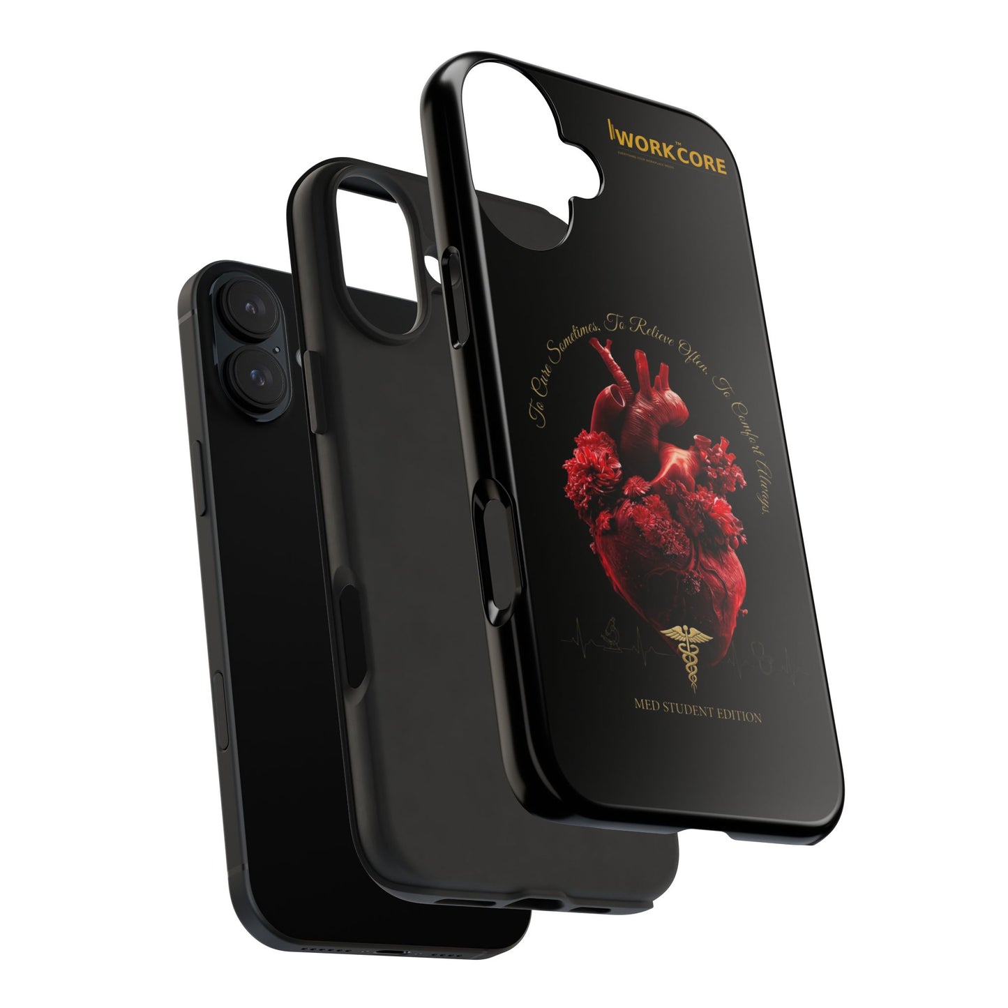 Anatomical Heart Phone Case — Medical Caduceus Dark Gothic Tough Case