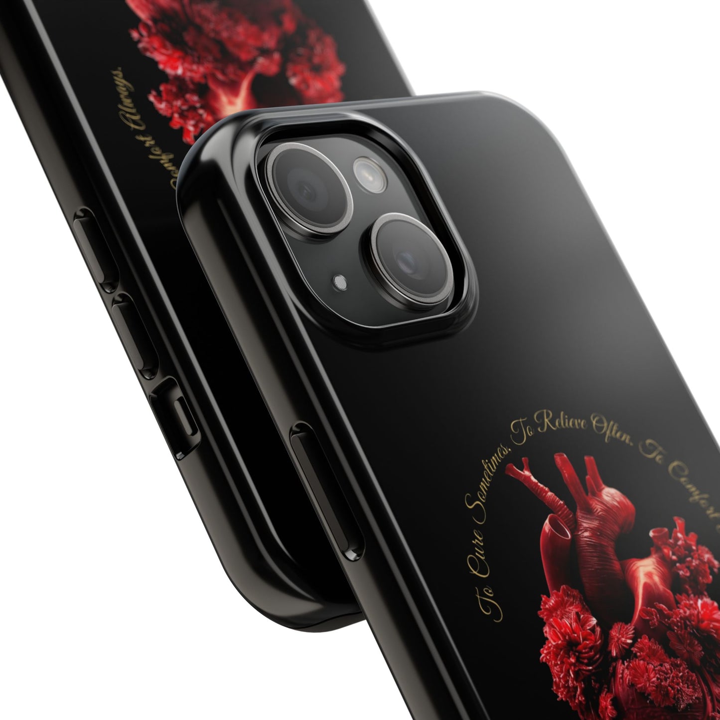 Anatomical Heart Phone Case — Medical Caduceus Dark Gothic Tough Case