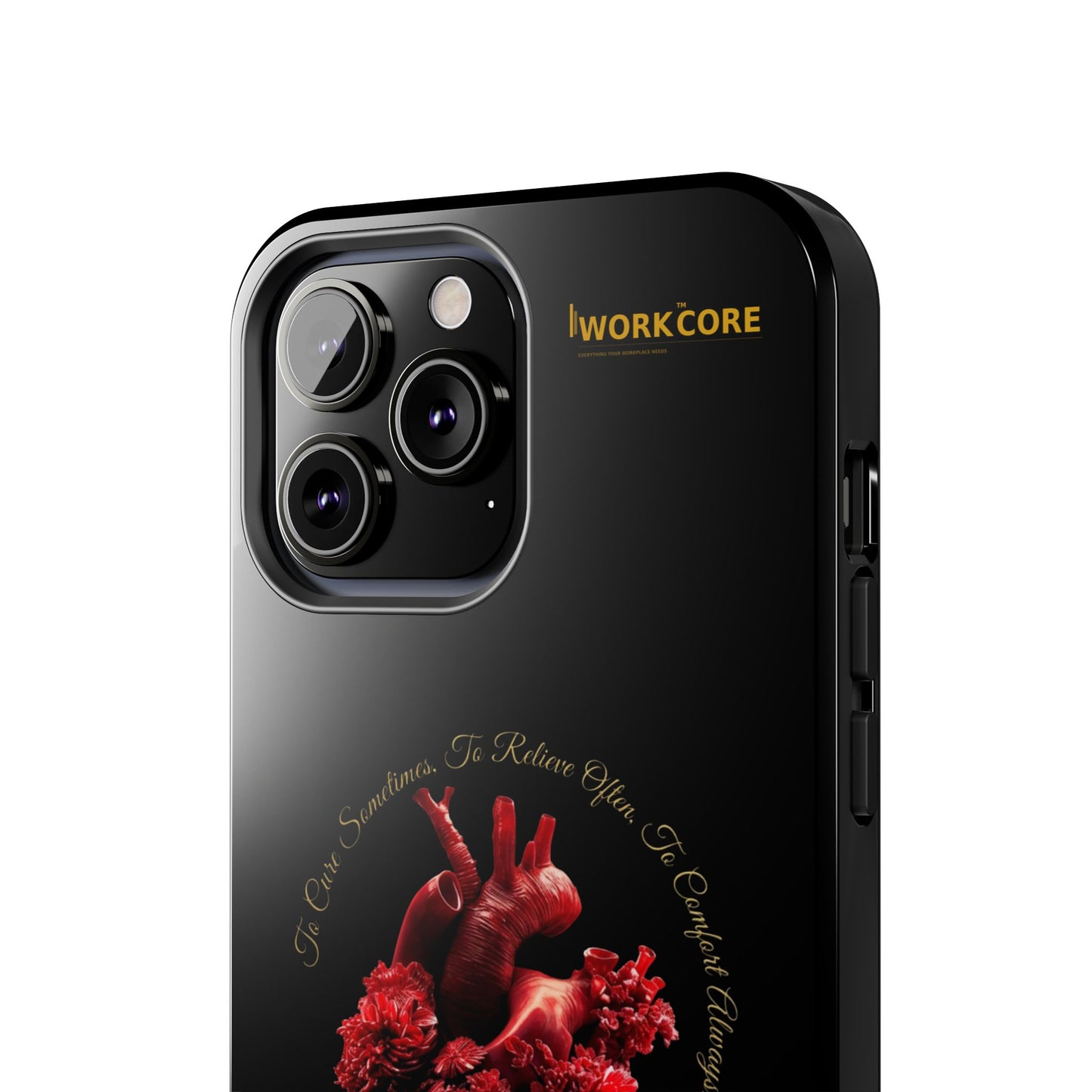 Anatomical Heart Phone Case — Medical Caduceus Dark Gothic Tough Case