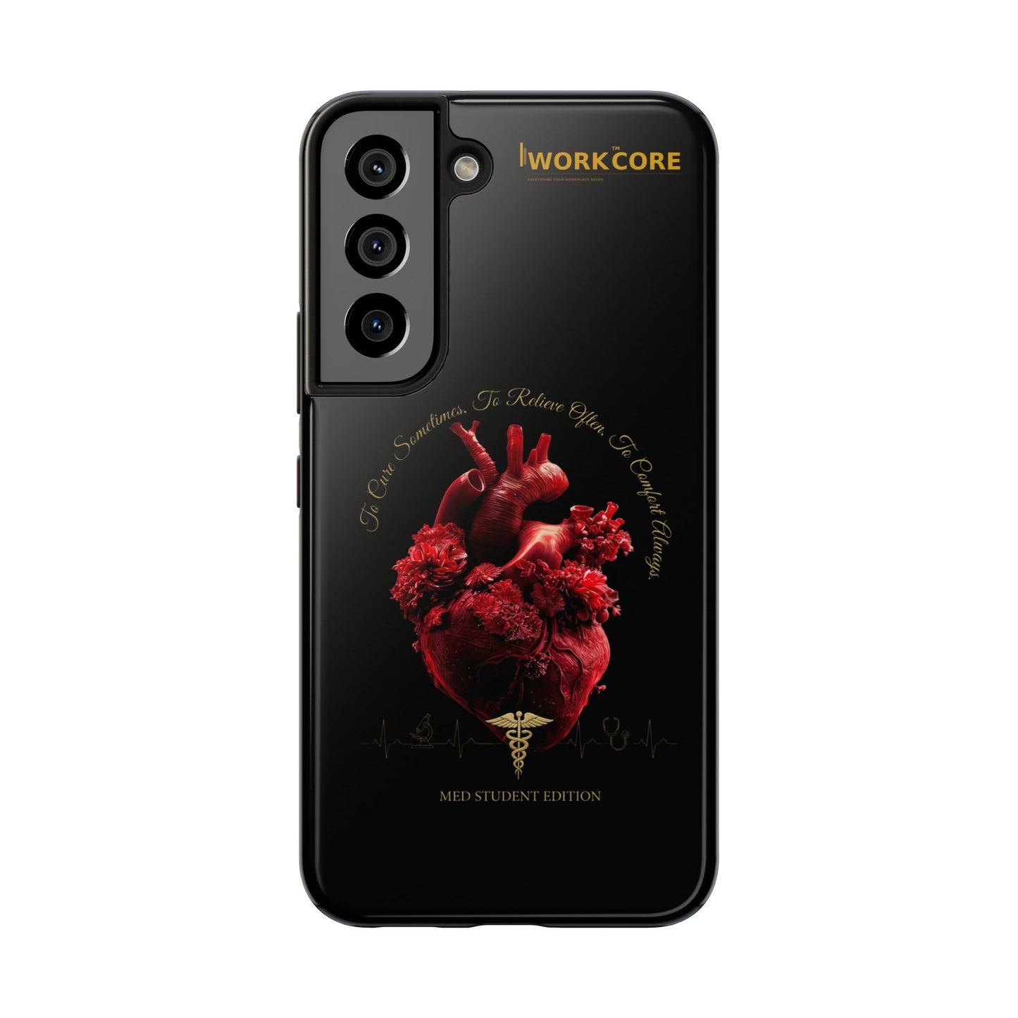 Anatomical Heart Phone Case — Medical Caduceus Dark Gothic Tough Case