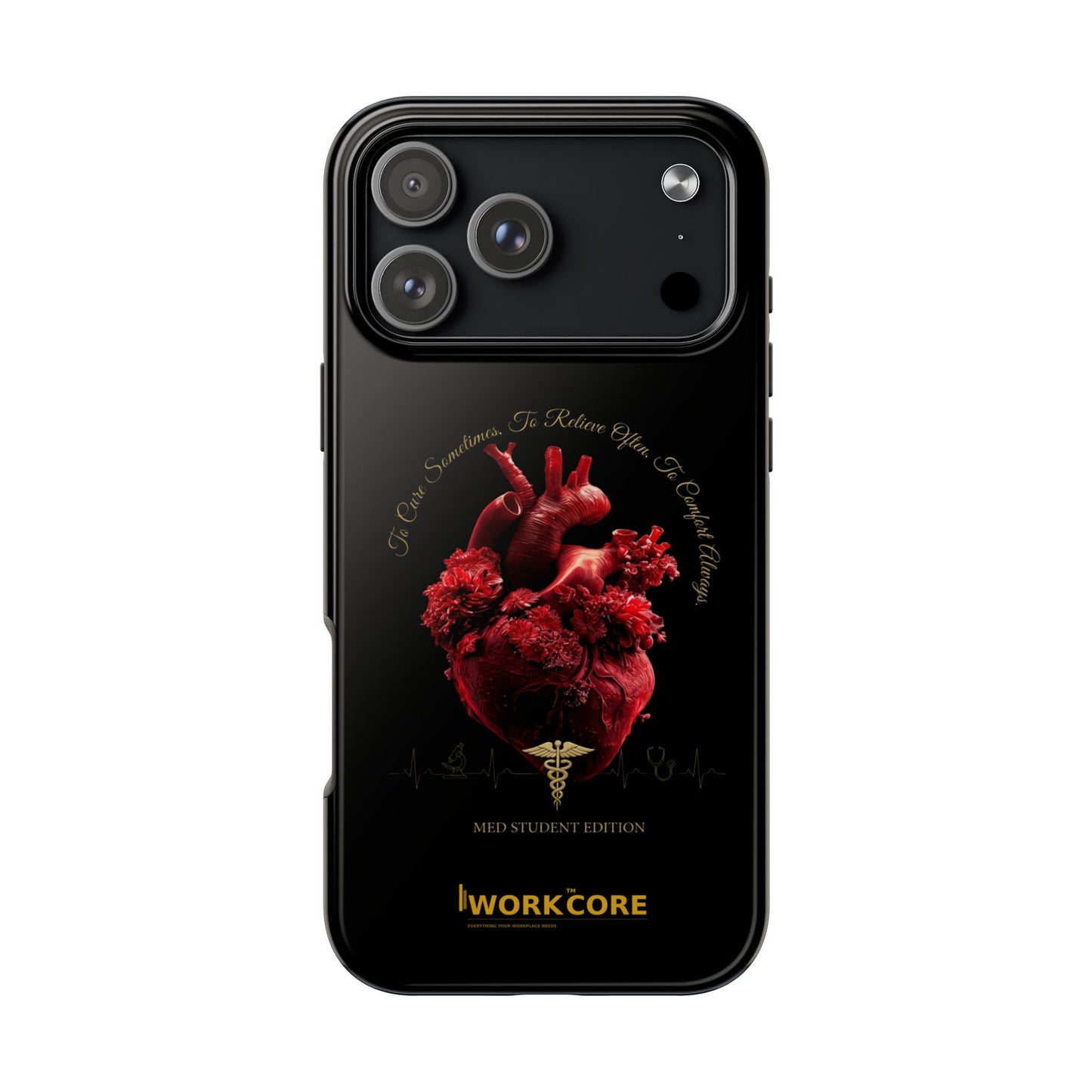 Anatomical Heart Phone Case — Medical Caduceus Dark Gothic Tough Case