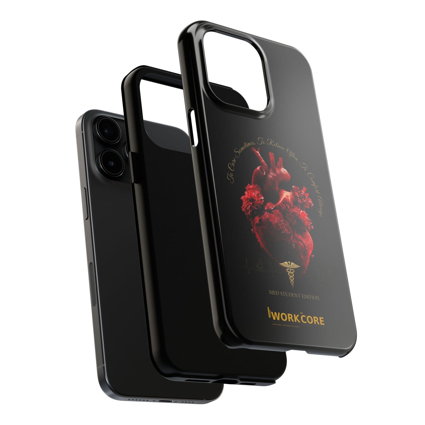 Anatomical Heart Phone Case — Medical Caduceus Dark Gothic Tough Case