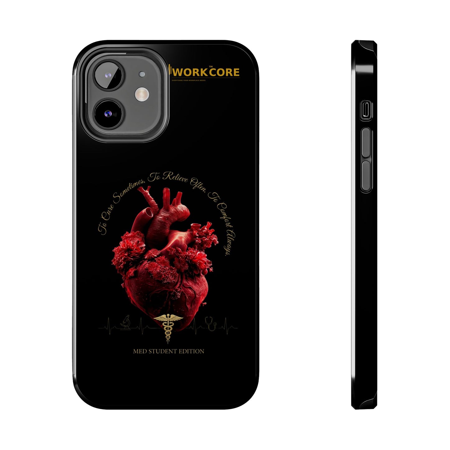 Anatomical Heart Phone Case — Medical Caduceus Dark Gothic Tough Case