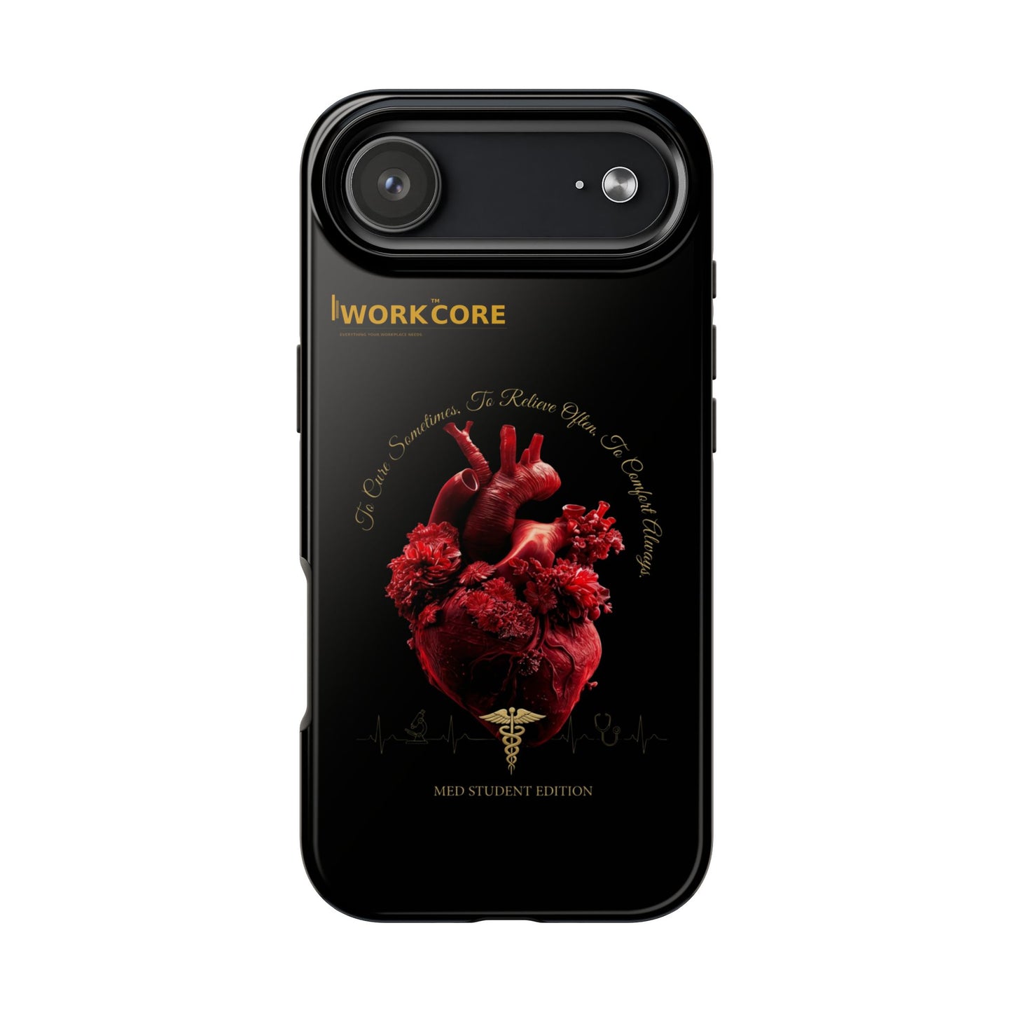 Anatomical Heart Phone Case — Medical Caduceus Dark Gothic Tough Case
