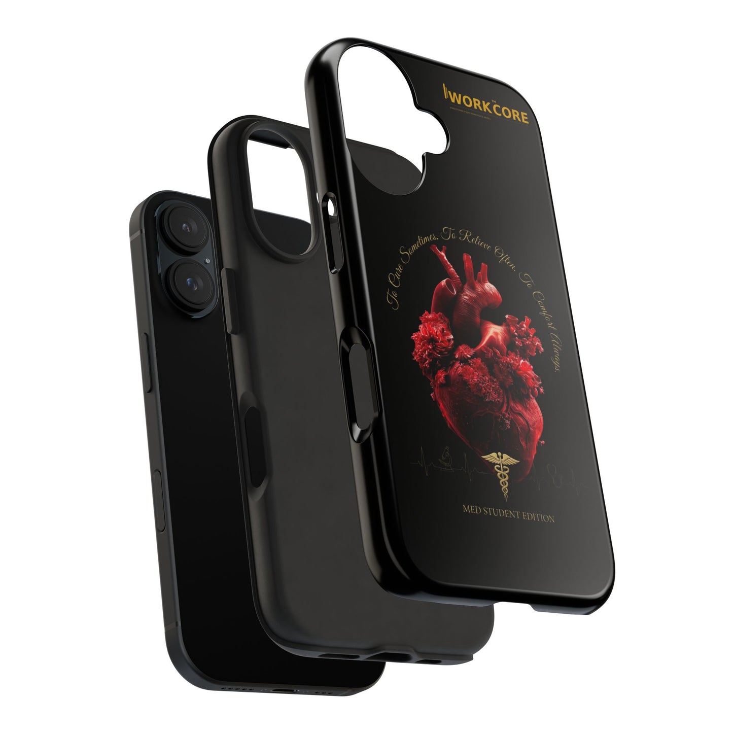Anatomical Heart Phone Case — Medical Caduceus Dark Gothic Tough Case