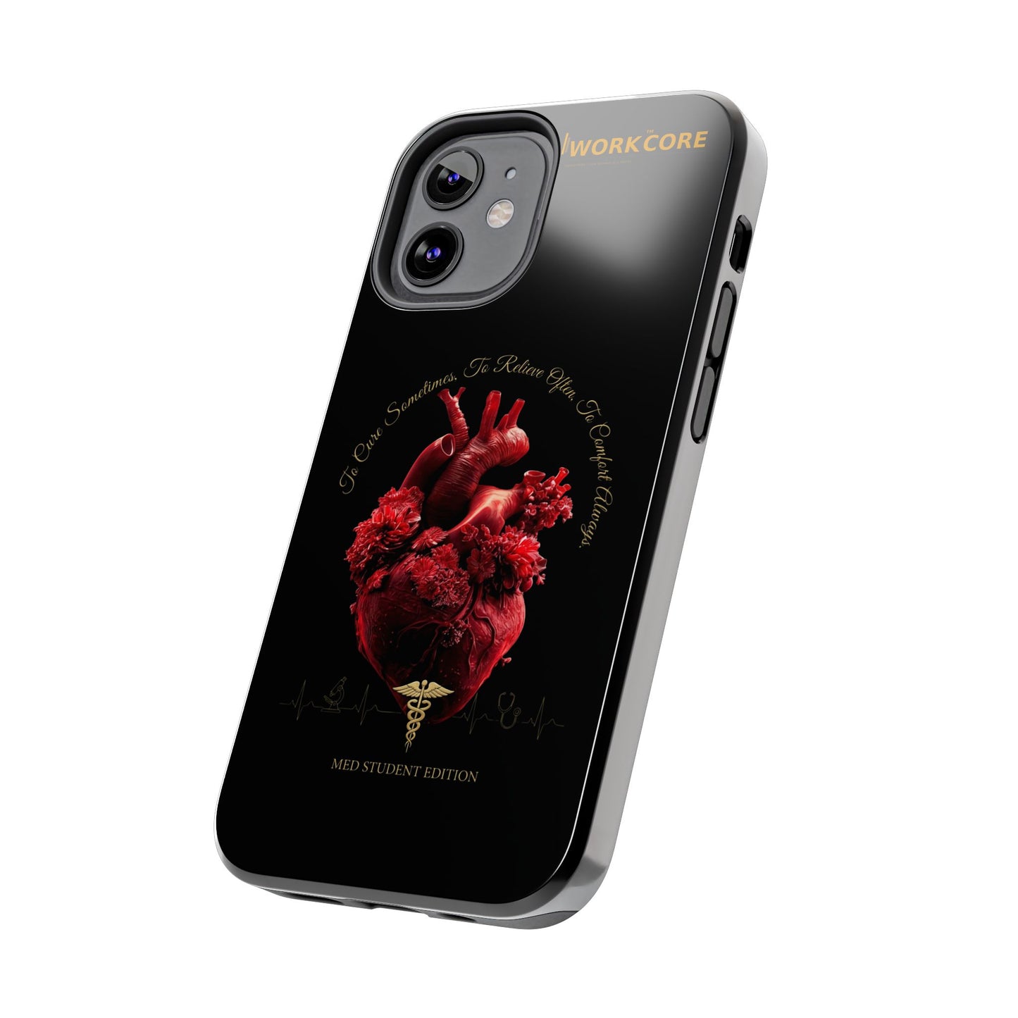 Anatomical Heart Phone Case — Medical Caduceus Dark Gothic Tough Case
