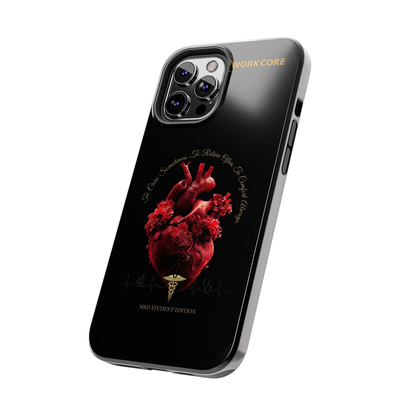 Anatomical Heart Phone Case — Medical Caduceus Dark Gothic Tough Case