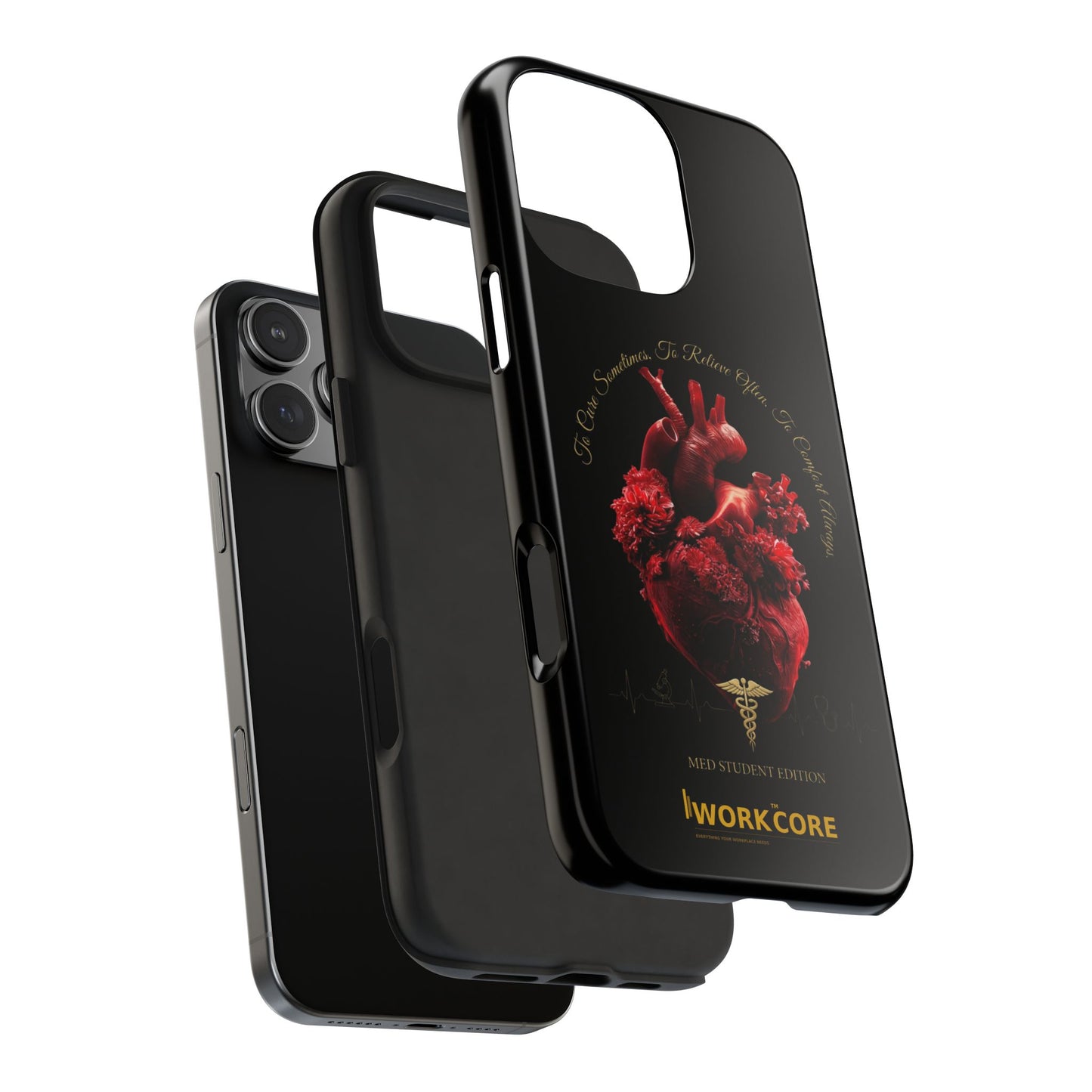 Anatomical Heart Phone Case — Medical Caduceus Dark Gothic Tough Case