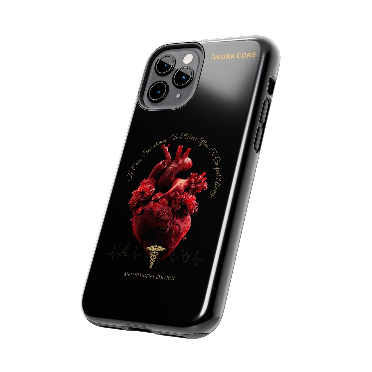 Anatomical Heart Phone Case — Medical Caduceus Dark Gothic Tough Case