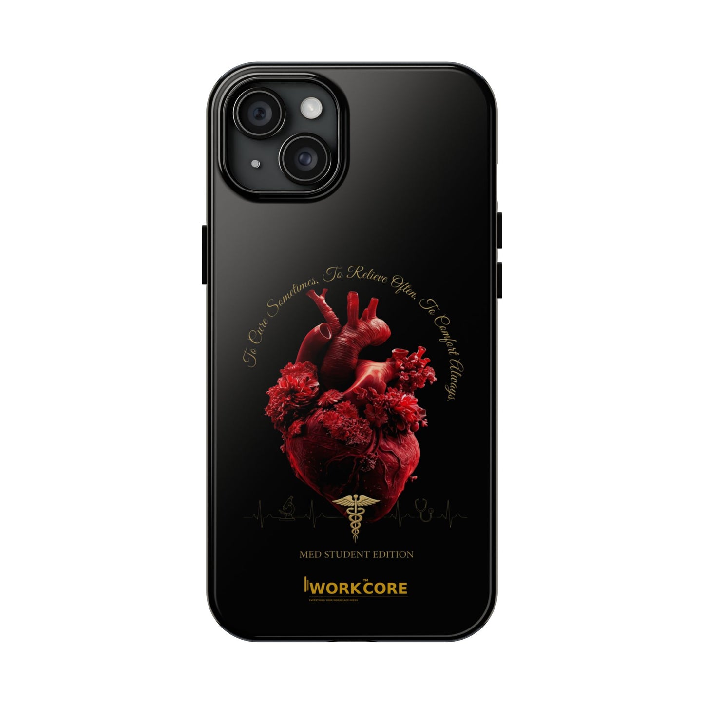 Anatomical Heart Phone Case — Medical Caduceus Dark Gothic Tough Case