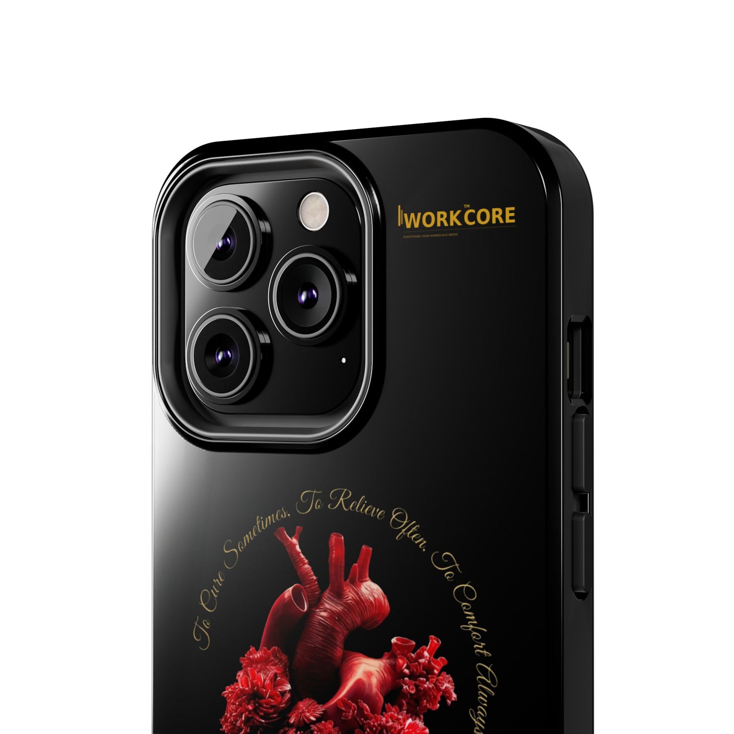 Anatomical Heart Phone Case — Medical Caduceus Dark Gothic Tough Case