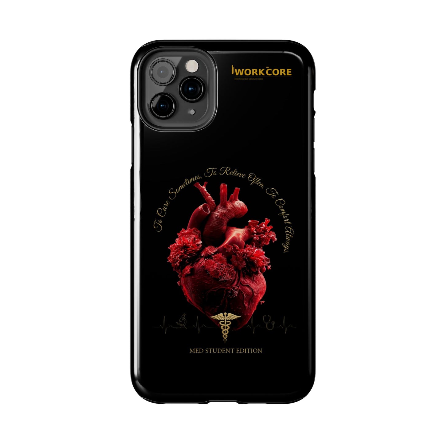 Anatomical Heart Phone Case — Medical Caduceus Dark Gothic Tough Case