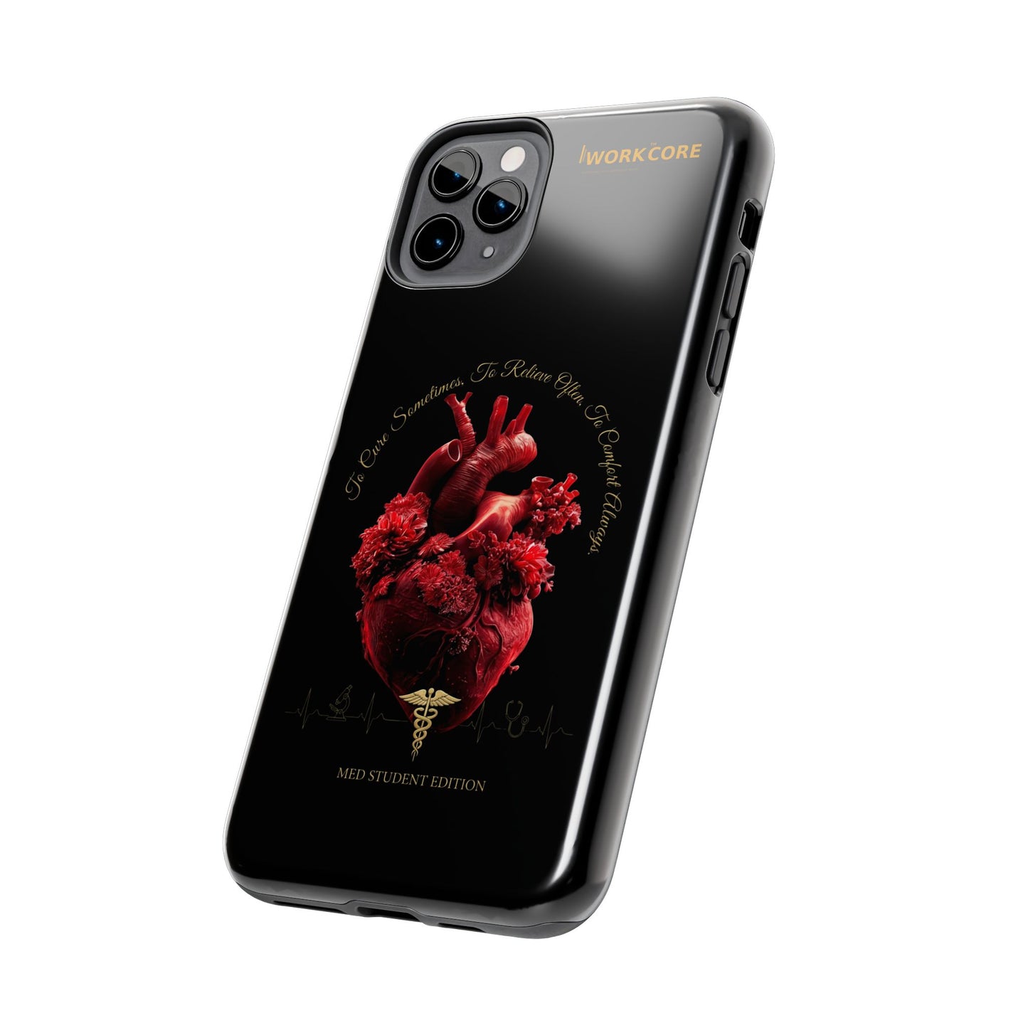 Anatomical Heart Phone Case — Medical Caduceus Dark Gothic Tough Case