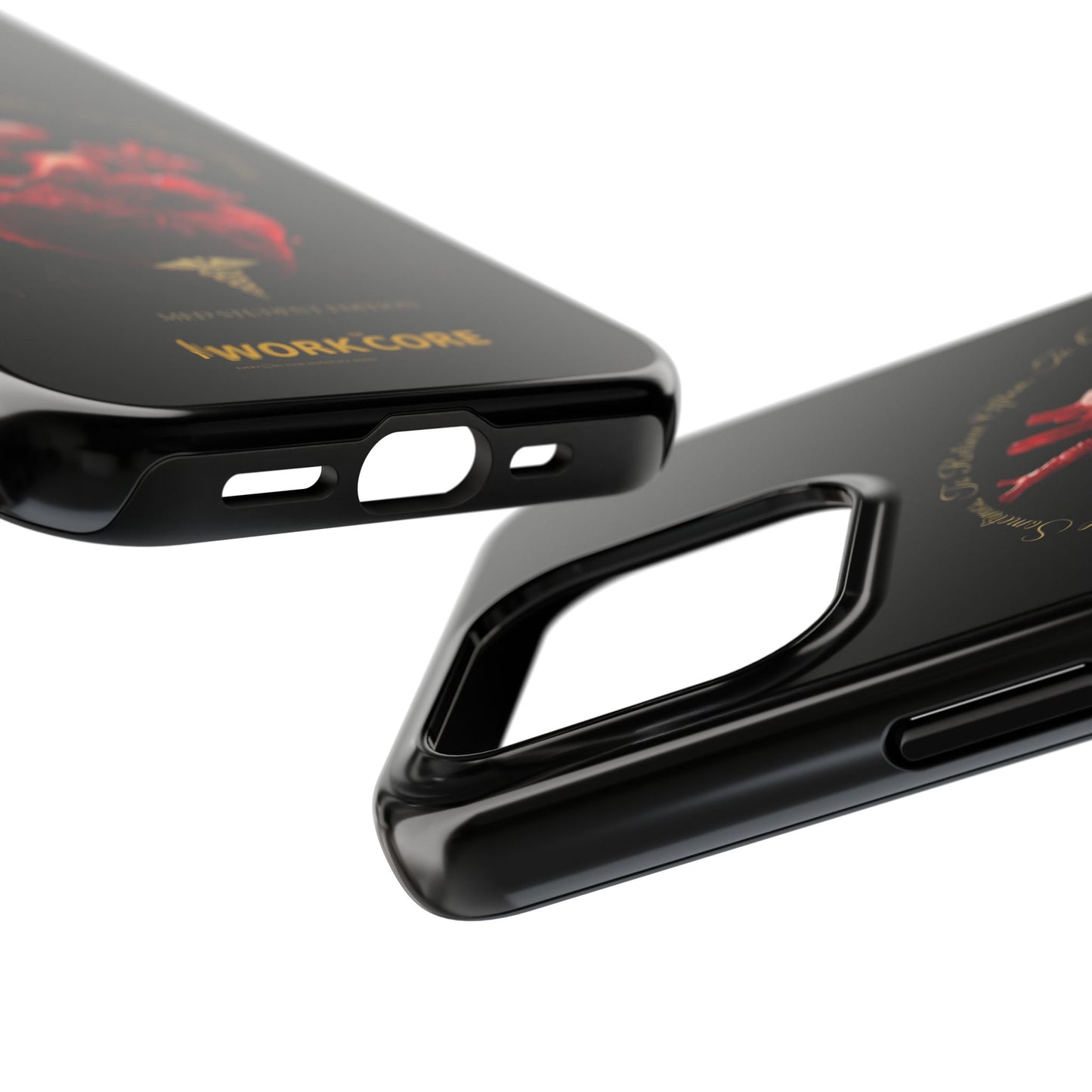 Anatomical Heart Phone Case — Medical Caduceus Dark Gothic Tough Case