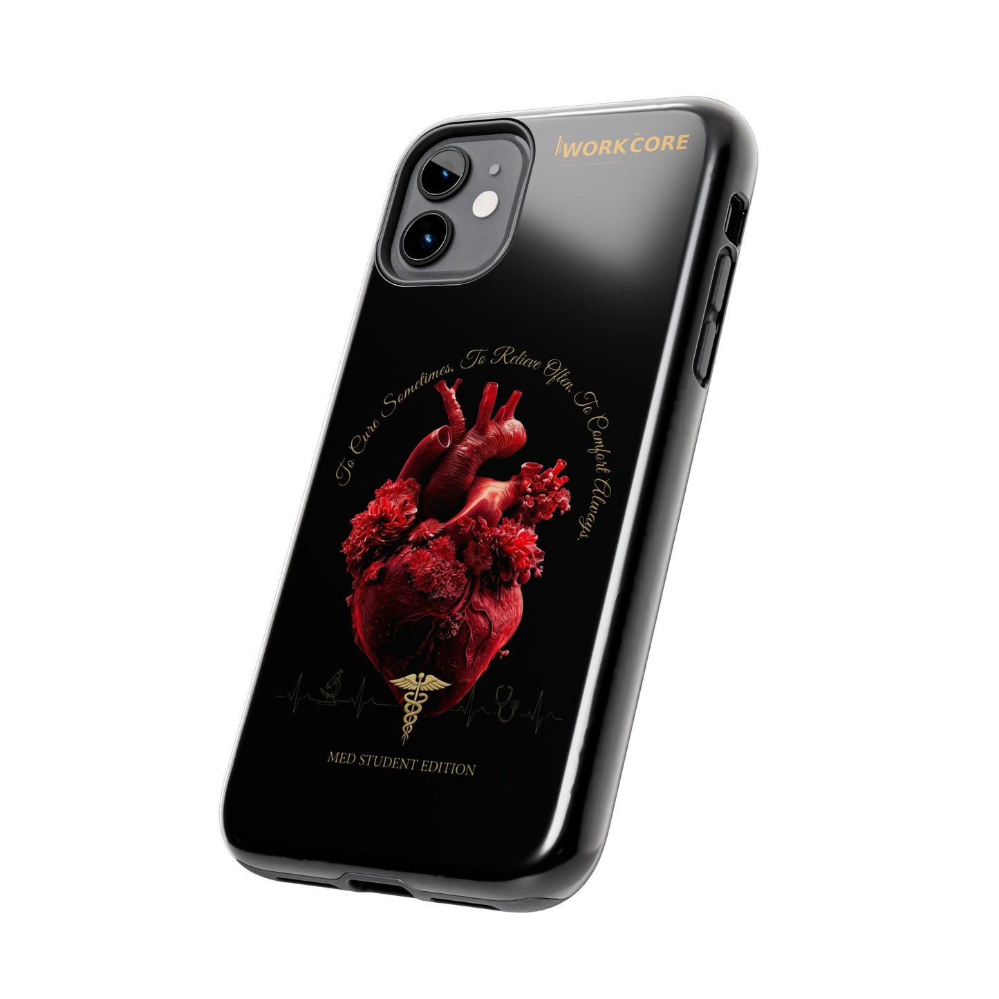 Anatomical Heart Phone Case — Medical Caduceus Dark Gothic Tough Case