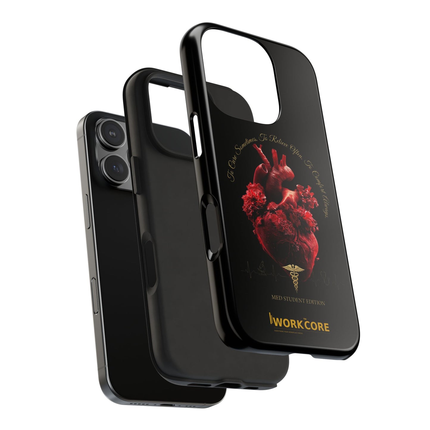 Anatomical Heart Phone Case — Medical Caduceus Dark Gothic Tough Case
