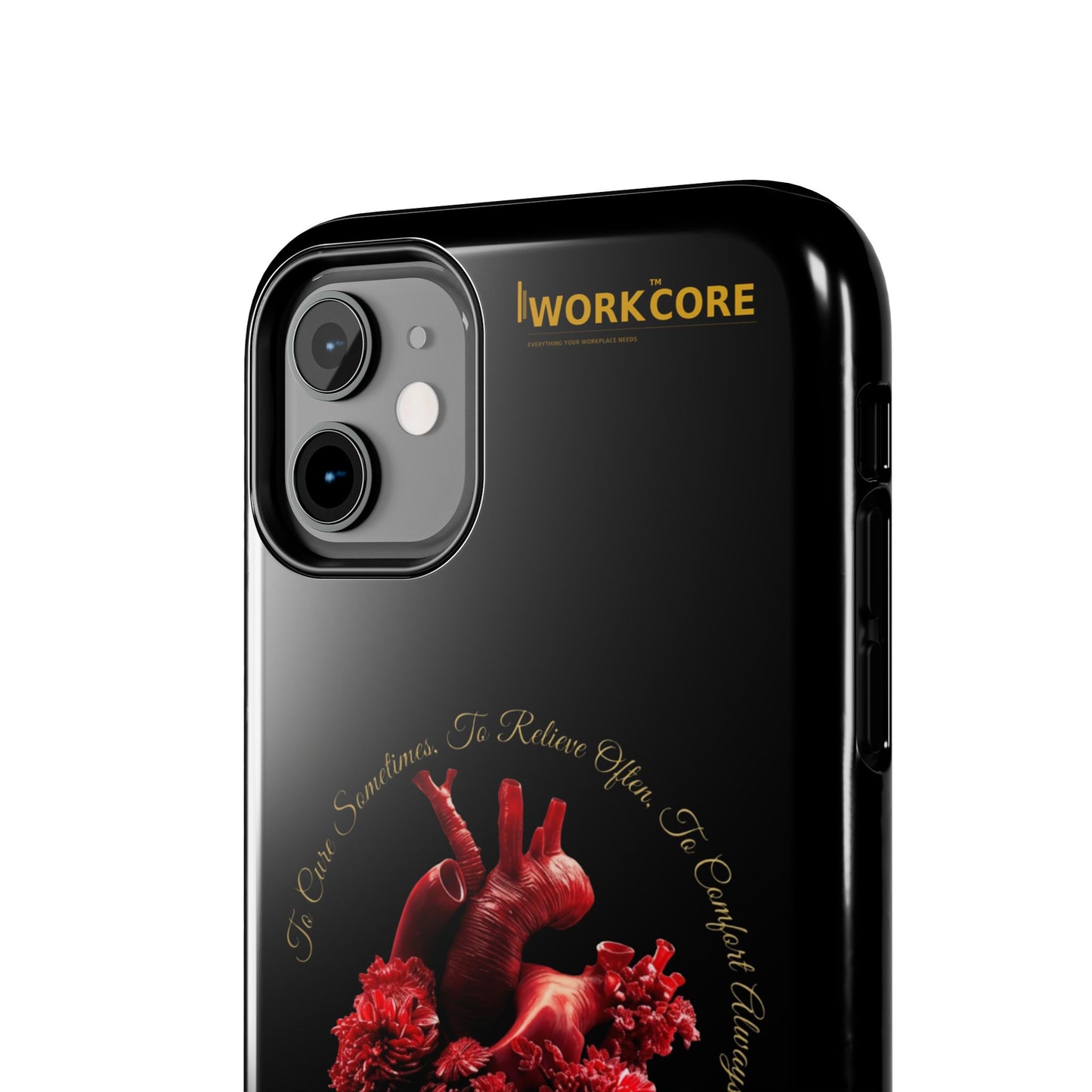 Anatomical Heart Phone Case — Medical Caduceus Dark Gothic Tough Case