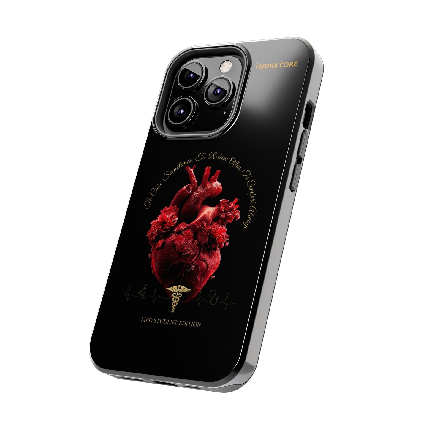 Anatomical Heart Phone Case — Medical Caduceus Dark Gothic Tough Case